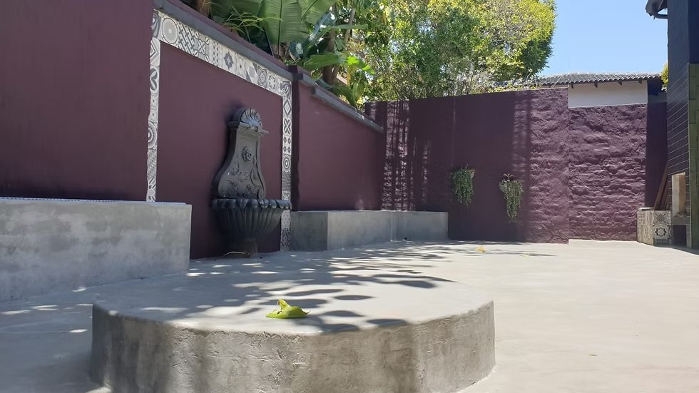 Courtyard concrete