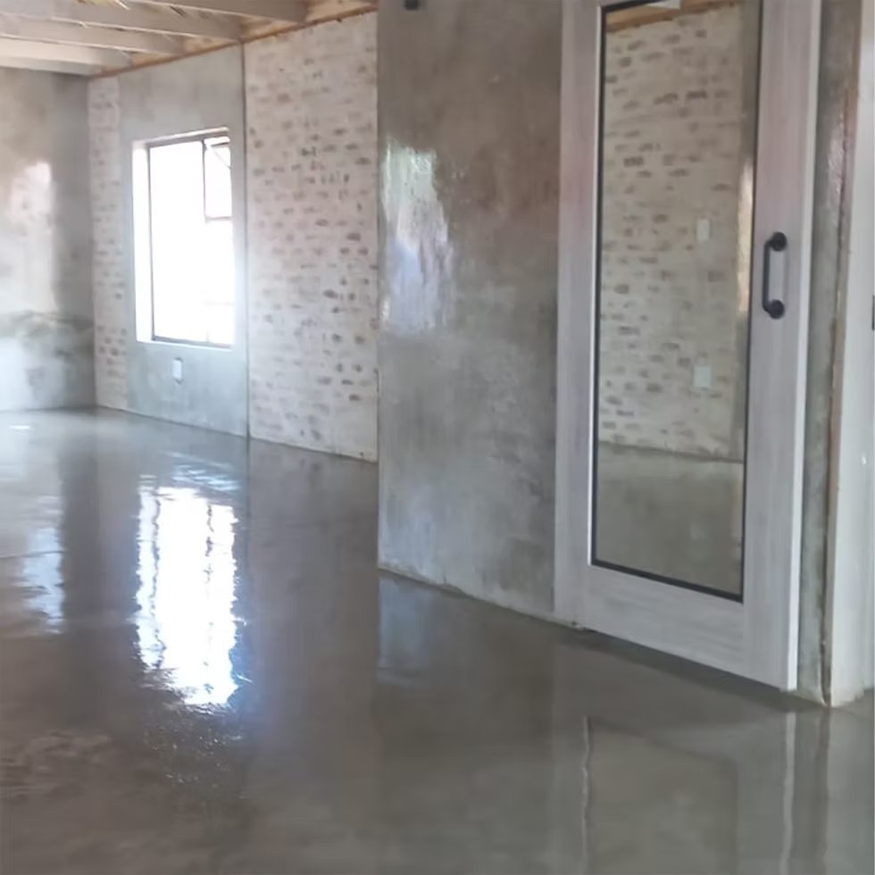 Polished concrete floor